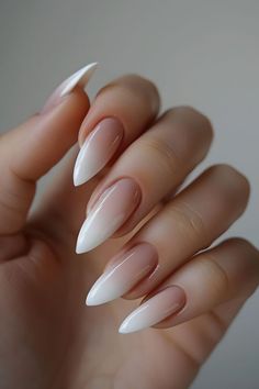 White Autumn Nails, Baby Boomer Nails, Jelly Nails, Baby Boomer, Fire Nails, Chic Nails