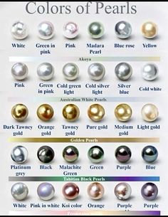 Types Of Pearls, Gemstones Chart, Jewelry Knowledge, Pearl Jewelry Design, Tahitian Black Pearls, Types Of Gold, Magical Jewelry, Fashion Mistakes, Pink Pearl