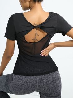 Workout Tops For Women, Sports Tee, Active Wear Outfits, Mesh Panel, Workout Tops, Sports Women, Womens Tees