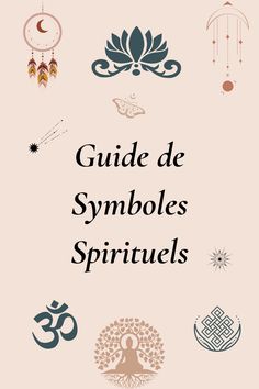 the front cover of a book with symbols