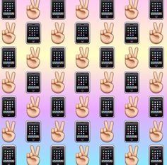 many different hand gestures are arranged in front of a phone screen with the number one on it