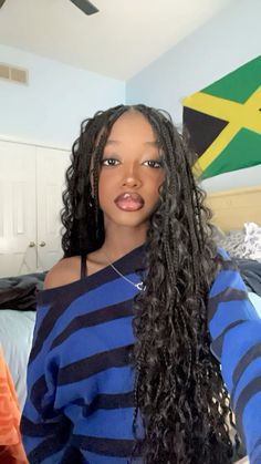 @xoxogabbygabs on tiktok Curly Girl Hairstyles, Baddie Hairstyles, Box Braids Hairstyles