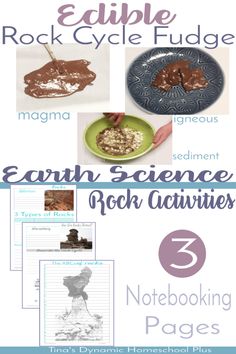 the earth science rock activities for kids and adults are included in this printable book