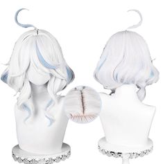 PRICES MAY VARY. Occasions - Furina wig short perfect for genshin fontaine cosplay on Halloween, Costume, Comic Conventions, Anime Show, Contests, Christmas, or Photo Shooting Features - Thick, Soft, Natural, No Heavy Feeling, wearing it to become your favorite anime looks Premium Synthetic - Comfortable and Breathable, Easy to Wear, Clean, and Maintain, its HeatResistant fibers allow you to Curl, Straighten and Style A Free Wig Cap - Will help keep your natural hair in place securely, prevent b