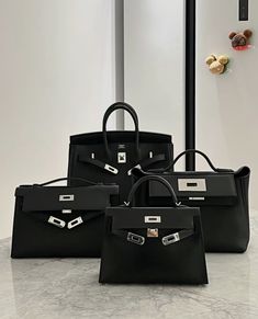 Birkin Kelly, Silver Collection, Birkin 25, Classic Bags, Hermes Bag, Community Group, Black And Silver, Quality Assurance, Luxury Lifestyle