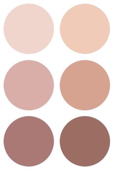 different shades of pink, brown and beige on a white background with the same color scheme