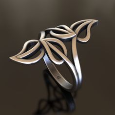 Discover the beauty of nature with our Leaves Silver Ring, meticulously crafted from 925 sterling silver. This elegant ring features a stunning leaf design, perfect for those who appreciate the natural world. The adjustable band ensures a comfortable and secure fit, making it a versatile addition to any jewelry collection. Ideal for everyday wear or special occasions, this ring adds a touch of sophistication and elegance to any outfit. Whether you're treating yourself or looking for a unique gif Twisted Ring, Silver Clay, Ring Tutorial, Viking Ring, Masonic Ring, Jewelry Elegant, Retro Ring, Animal Rings, Jewellery Ideas