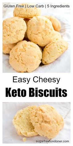 easy cheesy keto biscuits recipe that is low carb and gluten