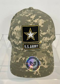 BRAND NEW!! One size fits most...adjustable...Clean, smoke-free home HAT WILL BE PACKAGED IN BOX FOR SHIPPING TO ENSURE SAFE DELIVERY Hats, Camo, Army Hat, Us Army, Trucker Hat, Baseball Hats, Brand New