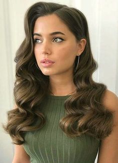 Retro Waves Hair, Hair Stylist Life, Long Wavy Hair, Formal Hairstyles