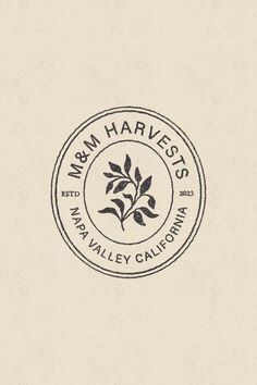 the logo for an urban winery called m & m harves