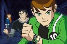 an animated image of a man pointing his finger at the camera and two other people in the background