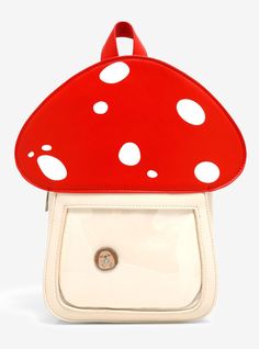 Mushroom Pin Collector Mini Backpack | Hot Topic Guild Of Calamity, Disney Valentines, Color Palette Yellow, A Hedgehog, Closet Accessories, Mushroom Decor, Cute Backpacks, Guitar Strap, Cute Bags