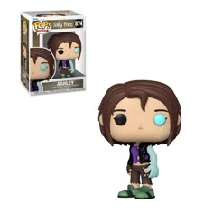 the funky pop vinyl figure is shown in front of a box with it's head turned