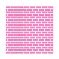 a pink brick wall with white squares on it