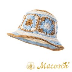 Cotton Summer Crochet Patchwork Hat | Color Mix Patchwork Summer Hat | Cotton Bucket Hat | Blue, beige & white summer hat The most popular current iteration? The crochet hand made hat! It is just what we all need right now. The summer bucket hat is a classic and timeless accessory that serves many purposes and can be worn for so many occasions.  It's the perfect finishing touch for vacation looks. MATERIAL 100% cotton. SIZES S-M size should fit head diameter 54 cm - 56 cm. L size should fit head Summer Beige Cap, Cream Crochet Cap For Summer, Beige Crochet Vacation Cap, Beige Crochet Cap For Vacation, Beige Crochet Hat For Vacation, Bohemian Beige Cap Sun Hat, Retro Blue Bucket Hat For Summer, White Crochet Summer Cap, White Crochet Cap For Summer