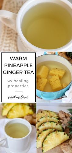 pineapple ginger tea is the perfect way to use it for cold weather drinks and desserts