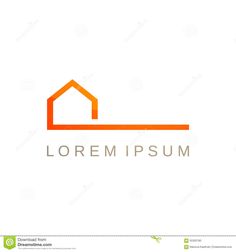 an orange house logo on a white background stock photo image and royalty free images at getdraed com