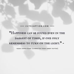 an image of a quote about happiness and the light coming from it's shadow