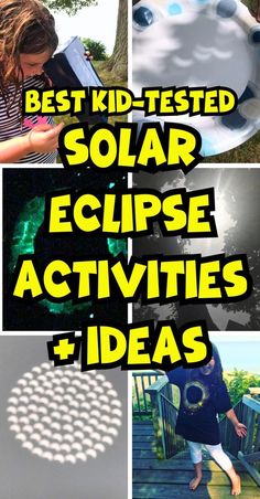 kids are playing with solar eclipse activities and ideas