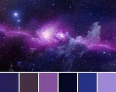 an image of the galactic sky with purple and blue hues