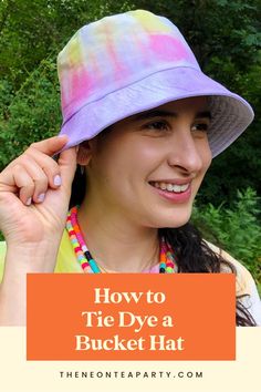 Rainbow Tie Dye Bucket Hat How To Tie Dye