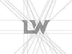 the letter w is made up of lines