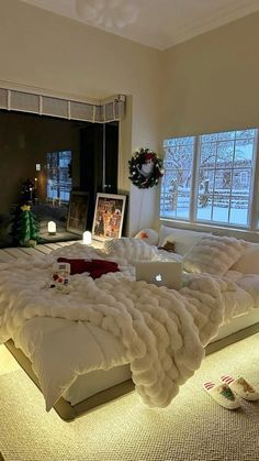 Transform your bedroom into a cozy winter retreat with this simple decor idea. Click the link for more products to create a warm and inviting space. #WinterDecor #CozyHome #BedroomInspiration