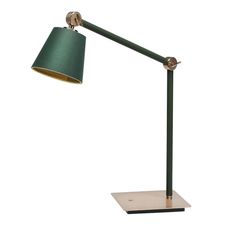 a green lamp on a white background