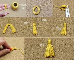 step by step instructions on how to make tassels