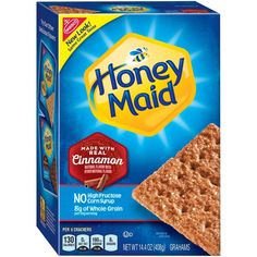 a box of honey maid crackers with cinnamon