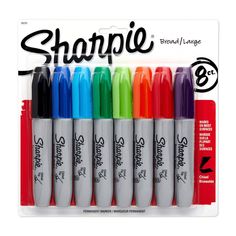 sharpie fineliners broad / large assorted colors, 8 - count pack