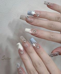 Asian Nails, Grunge Nails, Blush Nails, Really Cute Nails, Soft Nails, Jelly Nails, Kawaii Nails, Funky Nails, Pretty Acrylic Nails