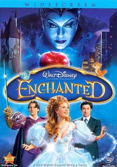 the poster for disney's enchanted