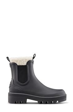 "Find COUGAR Ignite Waterproof Winter Boot on Editorialist. A temperature rating of -14ºF prepares this easy-on, waterproof boot for harsh conditions while faux-shearling lining adds warmth and cozy feels. Waterproof: protects against rain, puddles and slush to keep feet dry in wet conditions 1 3/4\" heel; 1\" platform 6\" shaft Removable insole Temperature rated to -14°F/-10°C Rubber upper/textile faux-shearling lining/rubber sole Imported" Winter Snowboarding, Snowboarding Outfit, Waterproof Winter Boots, Waterproof Boots, Snowboarding, Winter Boot, Rubber Rain Boots, Black Boots, Chelsea Boots