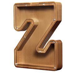 the letter z is made out of wood