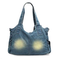 Kylethomasw Denim Women's Shoulder Bag Harajuku High Capacity Ladies Handbags Canvas Shopping Travel Female Tote Bag Jeans Crossbody Bag Material:Denim Bag Size: 15*37*29cm(1 inch = 2.54 cm, 1cm = 0.39 inch)Package Content :Shoulder Bag*1Note: 1.Please allow 1-3cm differences due to manual measurement, thanks.2.Item color displayed in photos may be showing slightly different on your computer monitor since monitors are not calibrated same.3.If you receive damaged packaging, please do not raise ob Casual Large Capacity Handheld Hobo Bag, Denim Blue Shoulder Bag With Pockets For Travel, Large Capacity Denim Satchel, Denim Bags With Adjustable Strap And Double Handle, Large Capacity Denim Hobo Shoulder Bag, Large Capacity Denim Shoulder Bag In Blue, Denim Hobo Shoulder Bag With Large Capacity, Denim Double Handle Bag With Adjustable Strap, Denim Blue Shoulder Bag With Large Capacity