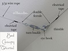 diagram of how to tie a chain around the top of a ceiling fan with instructions