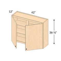 the measurements for an unfinished cabinet door