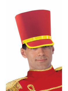 Adult Red Holiday Toy Soldier Hat - costumes.com Toy Soldier Hat, Halloween Luau, Luau Christmas, Toy Soldier Costume, Gap Clothing, Drum Majorette, English Hats, Nutcracker Costumes, Soldier Costume