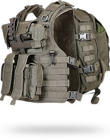 a large backpack with multiple compartments and straps