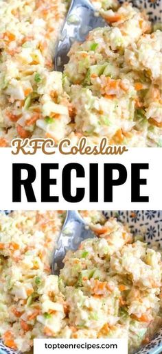 this is a close up view of the coleslaw recipe