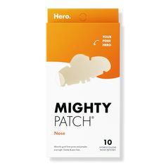 Mighty Patch Nose Pore Pimple Patches - Hero Cosmetics | Ulta Beauty Oily Nose, Nose Patch, Nose Pore Strips, Mighty Patch, Nose Pores, Pimples Overnight, Pore Strips, Nose Strips, How To Get Rid Of Pimples