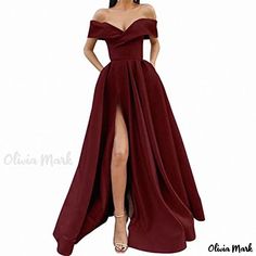 Olivia Mark - Formal Evening Gown with Deep V-Neck in Various Colors Cropped Outfits, Backless Cocktail Dress, Cocktail Bridesmaid Dresses, Summer Cocktail Dress, Chiffon Lace Dress, Backless Evening Dress, Party Gown, Cocktail Evening Dresses, Split Dress