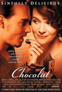 the movie poster for chocolate starring actors