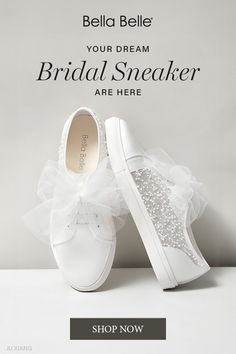 Who says weddings are all about tiptoeing? Enter Isadora, the ivory bridal sneakers ready to rewrite the wedding rules. Allover romantic sequins and glistening beads add hints of sparkle. Elegant Lace-up Sneakers For Spring, Wedding Sneakers For Bride, Comfortable Wedding Heels, Wedding Shoes Sneakers, Bridal Sneakers, Wedding Shoes Low Heel, Reception Outfit, Branded Outfits, Wedding Sneakers