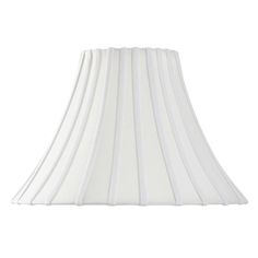 a white lamp shade on a white background