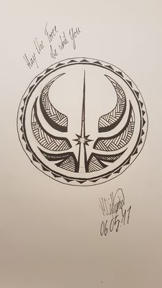 a drawing of a star trek emblem with the words, you've got to see what you are