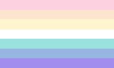 a rainbow - colored background with horizontal stripes in pastel colors, including blue, pink, yellow and green