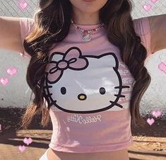 Hello Kitty Outfit, Sanrio Clothes, Images Hello Kitty, Hello Kitty Aesthetic, Mode Chanel, Hello Kit, Hello Kitty My Melody